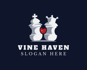 Wine Chess Club Sport logo design