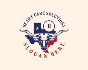 Longhorn Cattle Texas  Logo