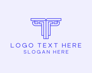 Paralegal - Corporate Regal Pillar logo design
