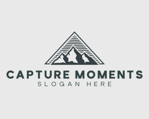 Destination - Adventure Mountain Hiking logo design