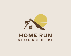 Home Roofing Renovation logo design