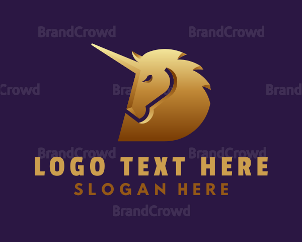 Unicorn Mythical Creature Logo