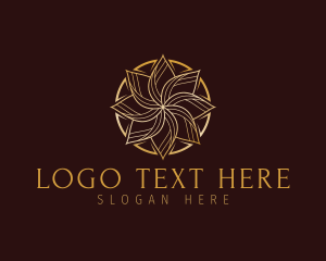 Expensive - Flower Gold Business logo design