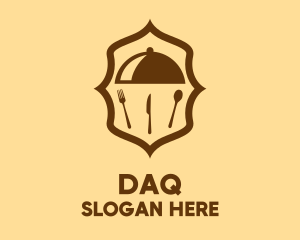 Islamic - Culinary Catering Cloche Badge logo design
