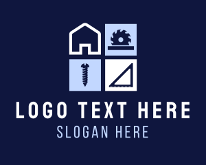 Construction - House Carpentry Builder Construction logo design