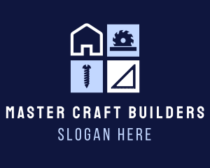 Builder - House Carpentry Builder Construction logo design
