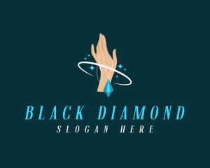 Crystal Diamond Necklace logo design