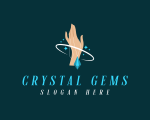 Crystal Diamond Necklace logo design