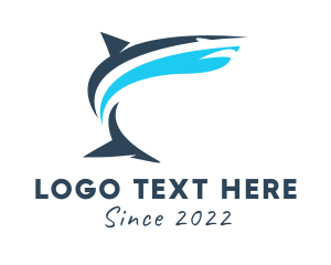 Ocean Fish - Aquarium Marine Shark logo design