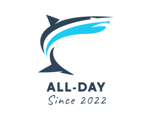 Aquarium Marine Shark  logo design
