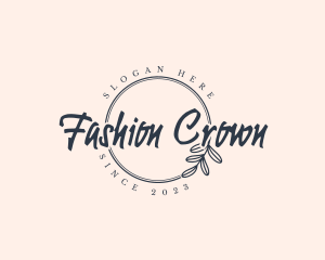 Fashion Boutique Leaf logo design