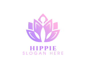 Yoga Lotus Meditation Logo