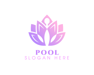 Yoga Lotus Meditation Logo