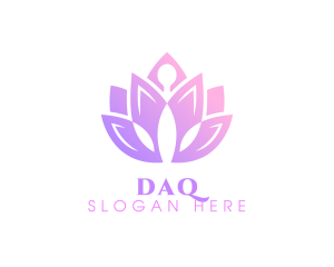 Yoga Lotus Meditation Logo