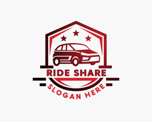 Carpool - Car Rideshare Transportation logo design