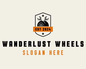 Tire Wheels Automotive logo design