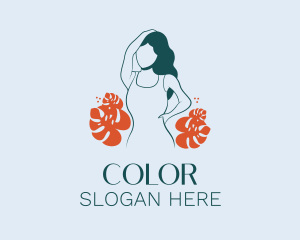 Skin Care Cosmetic Girl Logo