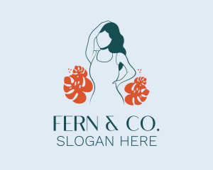 Fern - Skin Care Cosmetic Girl logo design