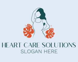 Skin Care Cosmetic Girl logo design