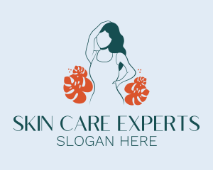 Skin Care Cosmetic Girl logo design