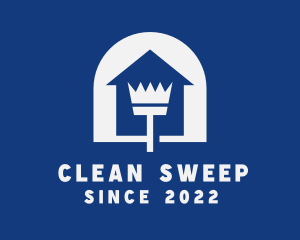 Sweeper - Broom Sweeper Housekeeping logo design