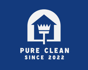 Broom Sweeper Housekeeping logo design