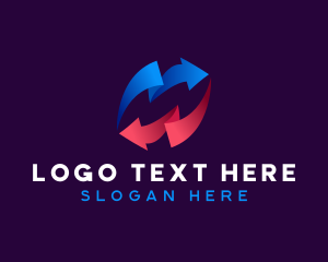 Technology - Technology Arrow Loop logo design