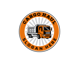 Trucking Logistics Transport logo design