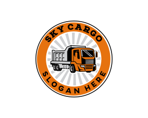 Trucking Logistics Transport logo design