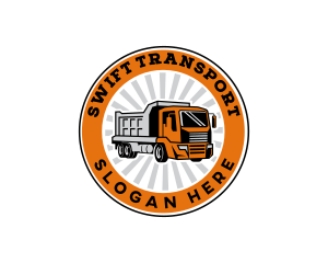 Trucking Logistics Transport logo design