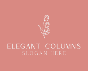 Elegant Feminine Flower logo design