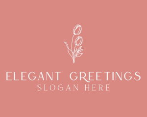 Elegant Feminine Flower logo design