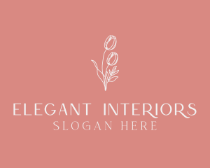 Elegant Feminine Flower logo design