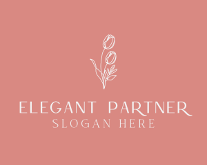 Elegant Feminine Flower logo design