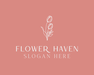 Elegant Feminine Flower logo design