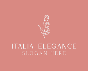 Elegant Feminine Flower logo design