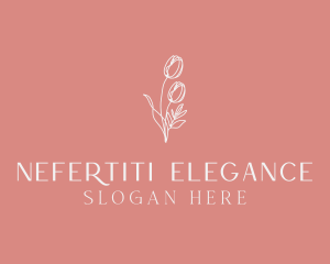 Elegant Feminine Flower logo design