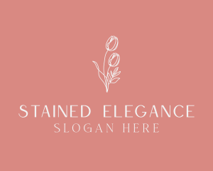 Elegant Feminine Flower logo design