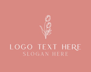 Stylish - Elegant Feminine Flower logo design