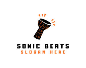 Djembe African Music logo design