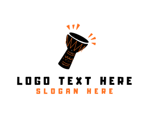 African - Djembe African Music logo design