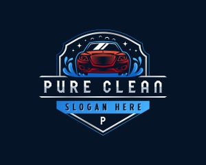 Automotive Vehicle Cleaning logo design