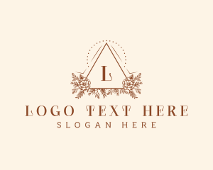 Bouquet - Floral Pyramid Bouquet logo design