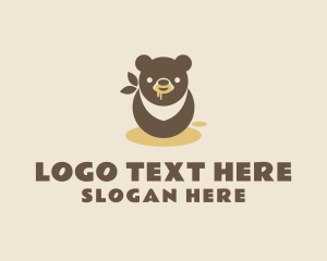 Grizzly - Honey Bear Bib logo design