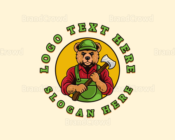 Bear Axe Logging Logo