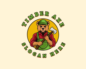 Bear Axe Logging logo design