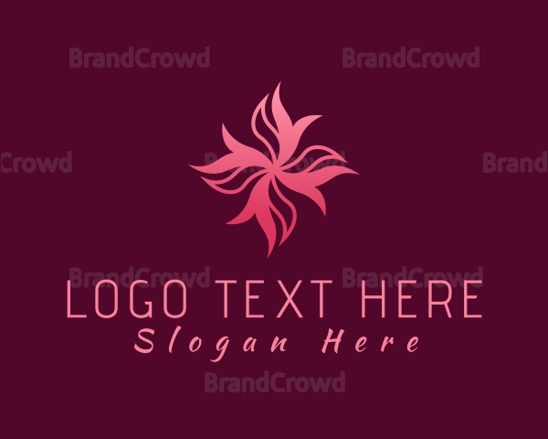 Abstract Gradient Flower Logo