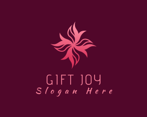 Abstract Gradient Flower logo design