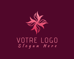 Ribbon - Abstract Gradient Flower logo design