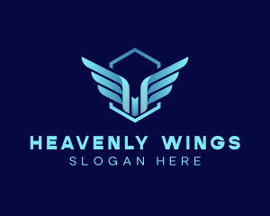 Bird Wings Angel logo design